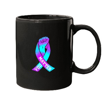 Discover suicides Prevention 988 You Matter Ribbon Mugs