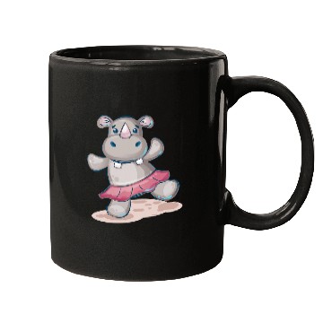 Discover Dancing Hippo Ballerina Mugs