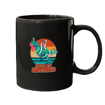 Discover Dinosaur Pet Feliz Navidad Mugs