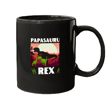 Discover Dinosaur Pet Fathers Day Papasaurus rexs Funny Dinosaur Daddy Mugs
