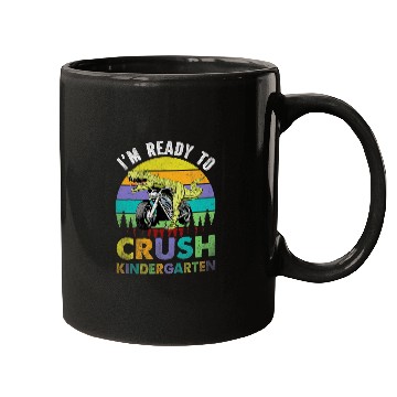 Discover Dinosaur Pet Motocross TRex Iam Ready To Crush Kindergarten Back To School Mugs