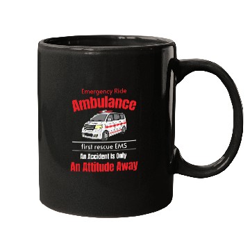 Discover Emergency Ride Ambulance Driver EMT Practitioner Volunteer Mugs