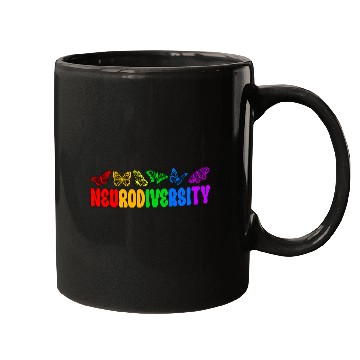Discover Autism Puzzle Neurodiversity Butterflies Autism Neurodivergent Mugs