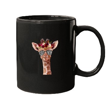 Discover Giraffe Pet Sunglass Japanese Cherry Cute Blossom Sakura Flower Mugs