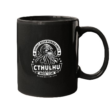 Discover Book Fun Cthulhu Book Club Mugs