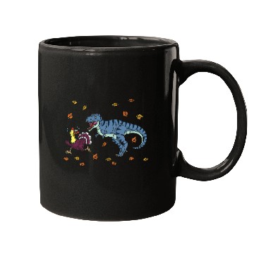 Discover Dinosaur Pet Thanksgiving Dino Meal Turkey Trot Gobble Gobble Mugs