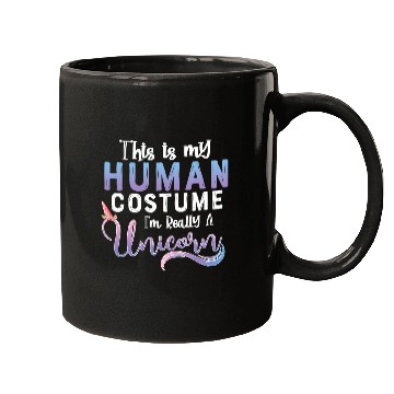 Discover Unicorn Pet This Is My Human Costume Im Really A Unicorn Halloween 2 Mugs