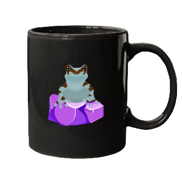 Discover Frog Pet Crystal Amethyst Gemstone for Toad Owners Mugs