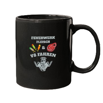 Discover Fireworks meat eightcylinder driver Mugs
