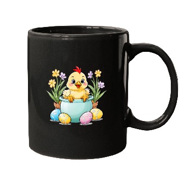 Discover Chicken Pet Egg Hunting Easter Bunny Ears Farm Animal Spring 8 Mugs