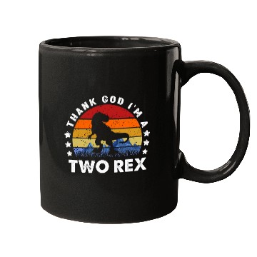 Discover Dinosaur Pet Thank god Im a two rexs 2 rex Mugs
