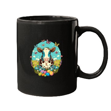 Discover Cow Pet Easter Cattle Bunny Eggs on Easter Cow Mugs