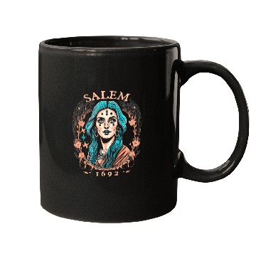 Discover Salem 1692 Witch Witches Wizard Magician Mugs