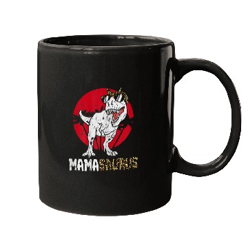 Discover Dinosaur Pet Mamasaurus Trex Leopard Bandana Mothers Day Dinosaur Mom Mugs