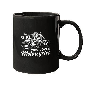 Discover Womens Motorcycle Bike Life Just A Girl Who Loves Motorcycles Mugs