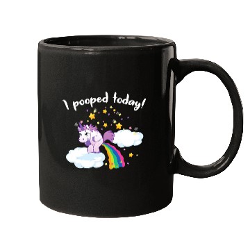 Discover Unicorn Pet Funny I Pooped Today Unicorn 0 Mugs