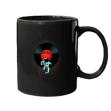 Discover Astronaut Job mars music disc outer Space art lovers Mugs