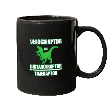 Discover Dinosaur Pet Math Geek Velociraptor Mugs