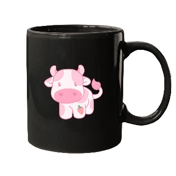 Discover Cow Pet Strawberry Cow Cute Pink Pastel Mugs