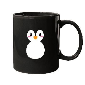 Discover Penguin Pet Face Design or Easy Costume Black Mugs