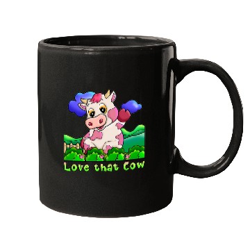 Discover Cow Pet Strawberry Cow Design 01 Mugs
