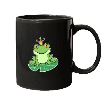 Discover Frog Pet Cute King Frog Toad with a Crown Mugs