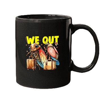 Discover Funny Cicada We Out Cute Cicada Brood Emergence Mugs