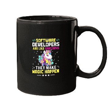 Discover Unicorn Pet Software Developers Are Like Unicorns Make Magic Happen Mugs