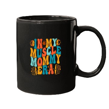 Discover Groovy Retro In My Muscle Mommy Era Gym workout fitness Mugs