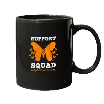 Discover Multiple Sclerosis Ribbon Support Squad Butterfly Mugs