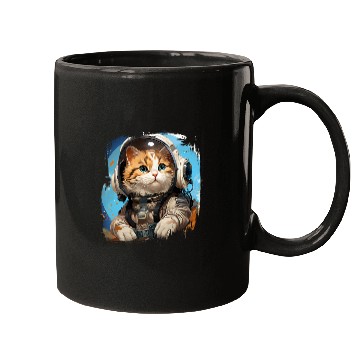 Discover Astronaut Job Scotch Fold Cat Astronaut Vbs 2T Mugs