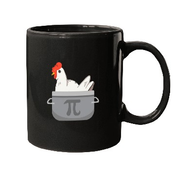 Discover Chicken Pet Funny Math Pi Chicken Pot Pie Apparel Mugs