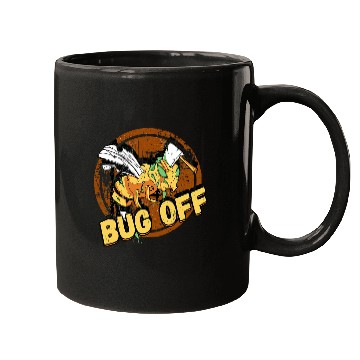 Discover Bug Off Pest Control Exterminator Design for a Bug Killer Mugs