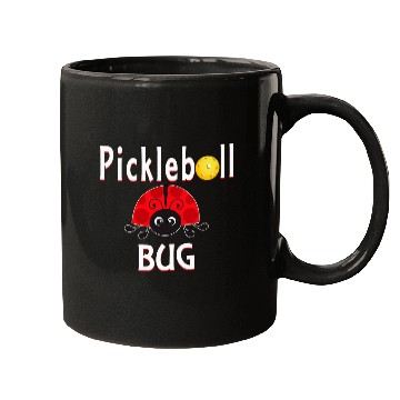 Discover Sport Pickleball Pickleball Bug Funny Ladybug Mugs