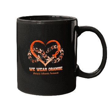 Discover Multiple Sclerosis Ribbon We Wear Orange Mugs