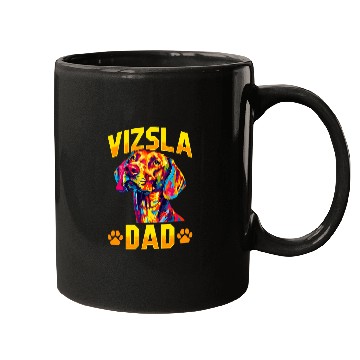 Discover Vizsla Pet Hungarian Magyar Vizsla Dog Breed Vizsla Dad Mugs
