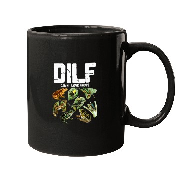 Discover Frog Pet DILF Damn I Love Frogs Toad Amphibian Mugs