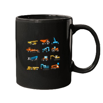 Discover Excavator Fun Construction Trucks Mugs