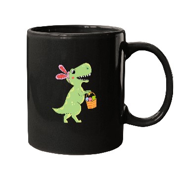 Discover Dinosaur Pet Easter Bunny Dinosaur Easter Bunny TRex Easter Day Mugs