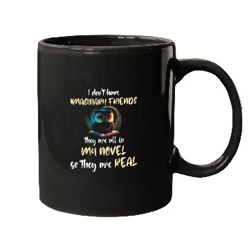 Discover Book Fun Writer Owl Writing Imaginary Friends Reading Mugs