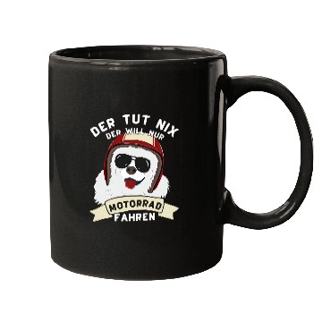 Discover Samoyed Pet Der Tut Nix Der Will Only Motorcycle Dog Biker Mugs