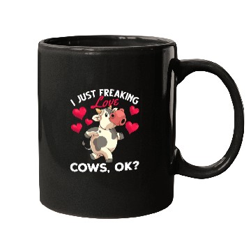 Discover Cow Pet Funny Farmer Farm Animal Lover Hearts Cute Cow Mugs