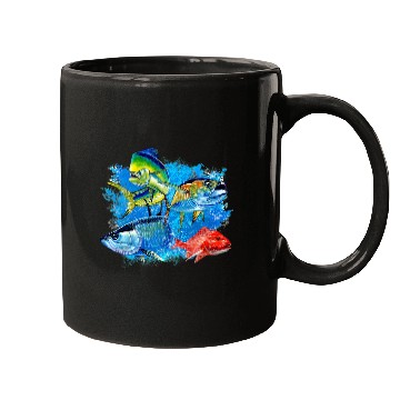 Discover Fishing Fun Wicked Deep Sea Fish Mugs
