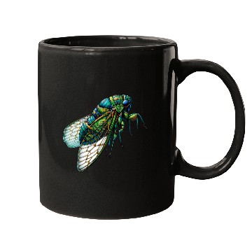 Discover Cicada Fest Cicada Insect Bug Colorful Entomology 21 Mugs