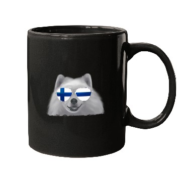 Discover Samoyed Pet Dog Finland Flag Sunglasses Mugs