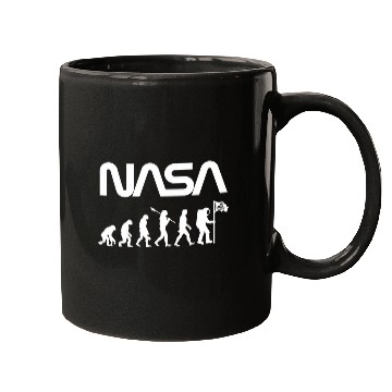 Discover Astronaut Job NASA Human Evolution Astronaut Artemis Mission Mugs