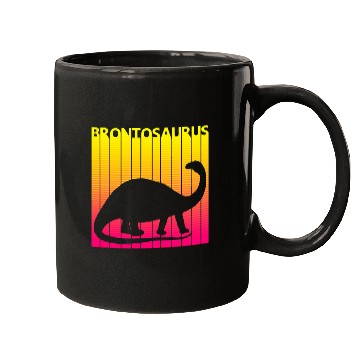 Discover Dinosaur Pet Brontosaurus Dinosaur Retro Costume Mugs