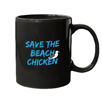 Discover Chicken Pet Funny Seagull Save The Beach Mugs