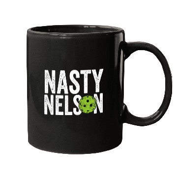 Discover Sport Pickleball Mens Funny Pickleball Team Clothing Nasty Nelson Men Mugs