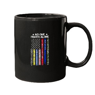 Discover nurses Job nursesry No One Fights Alone USA Flag Thin Line Military Police nurses 50 Mugs